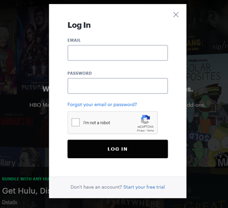 spotify hulu showtime login