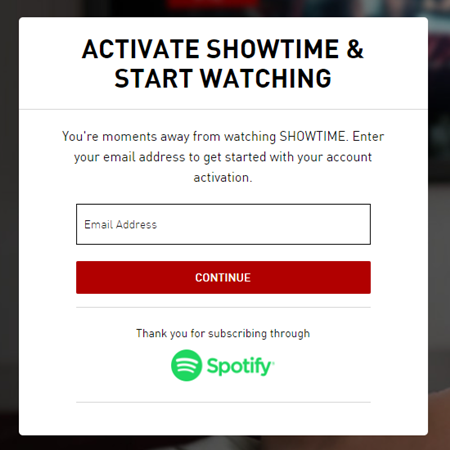 sign in showtime spotify sign in showtime spotify