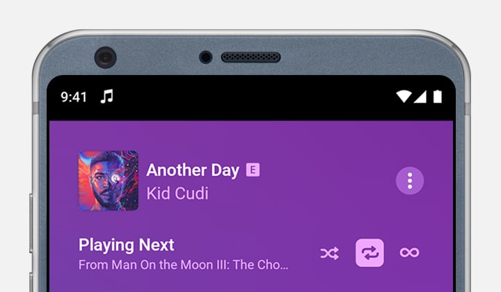 repeat button in apple music on android