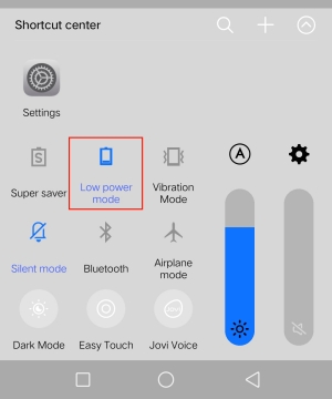 low power mode on android