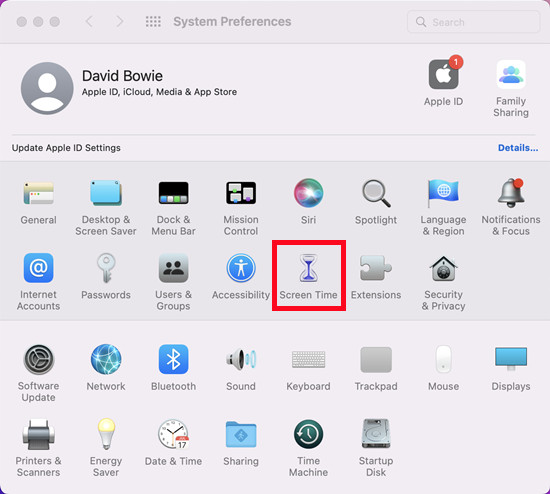 mac apple menu system screen time