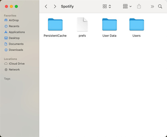 mac spotify users folder