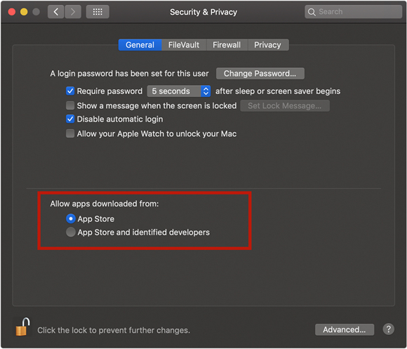 macos system preference security 1