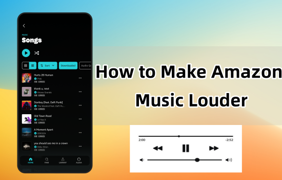 how to make Amazon Music louder