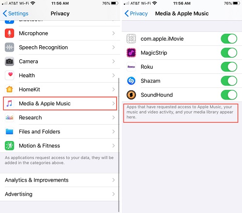set media and apple music