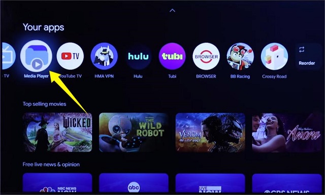 media player app on google tv