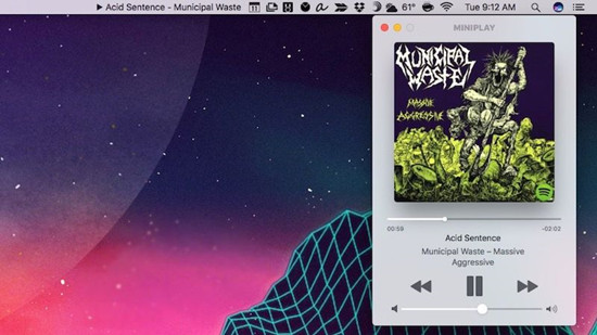 spotify mini player mac