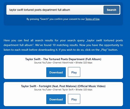 mp3 juice music results