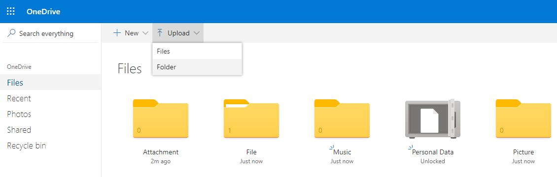 move music to onedrive