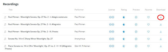 musopen download recordings
