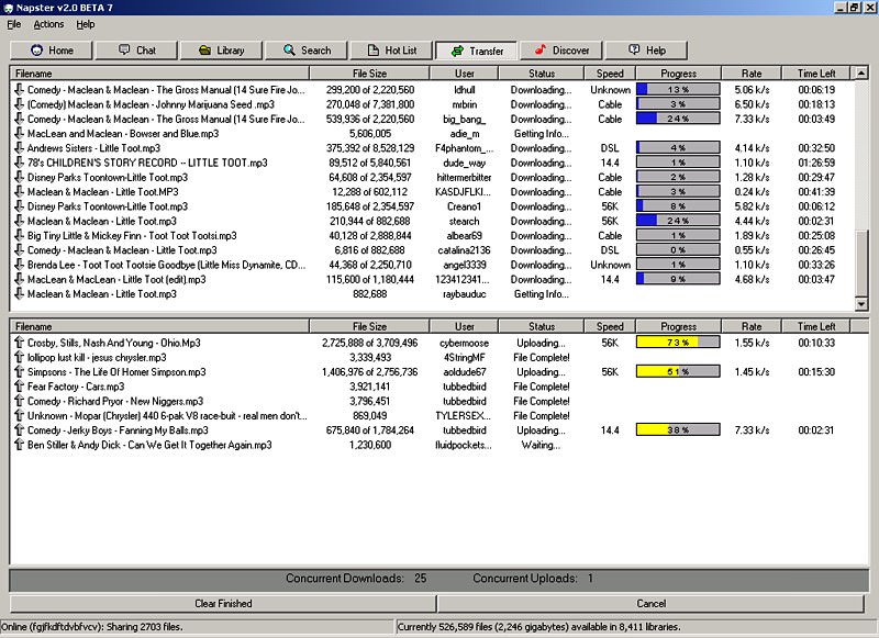 napster in 2000