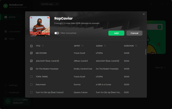 note burner spotify music converter