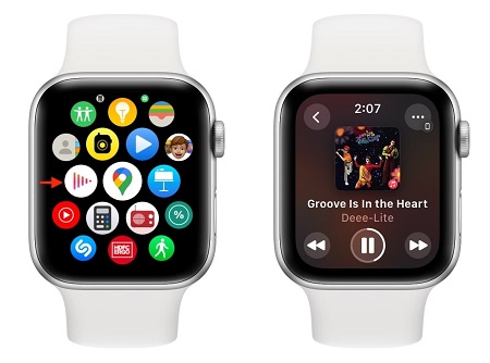 now playing on apple watch