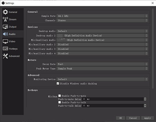 OBS Studio Audio Recorder