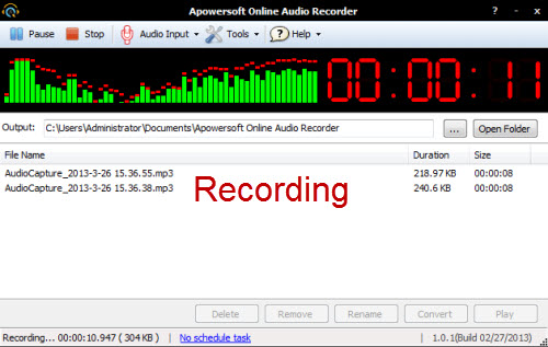 online audio recorder