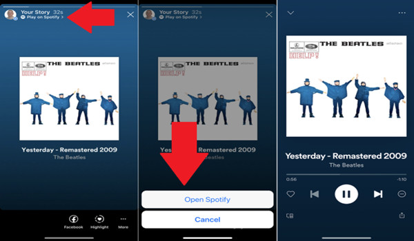 How to Share/Add Spotify Songs to Instagram Stories