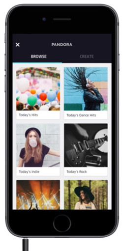 Pandora Music on Uber