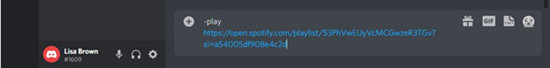 play Spotfiy playlist on Discord