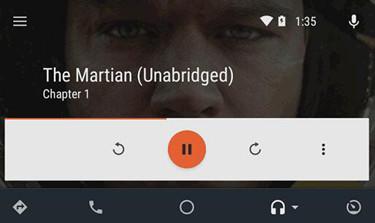play audible android auto