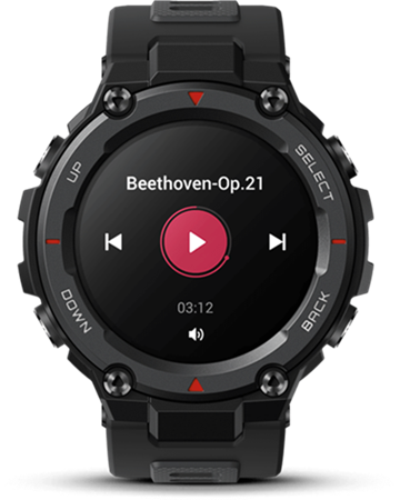 play music on amazfit