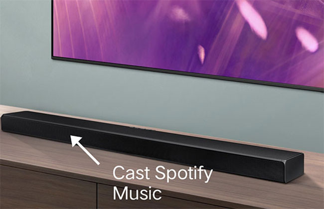 play spotify on samsung soundbar