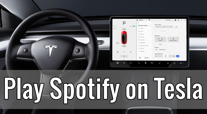 play spotify on telsa