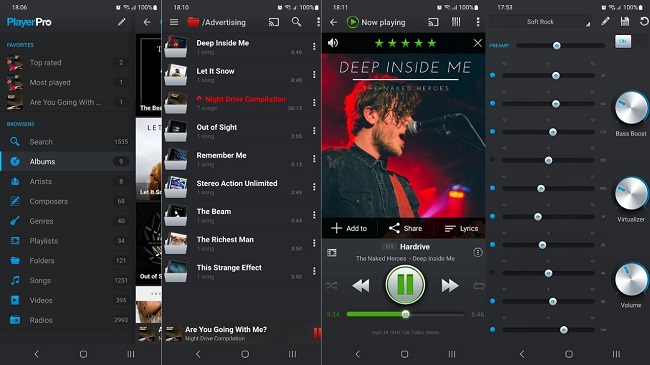 playerpro crossfade settings