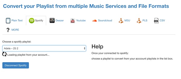 playlist converter spotify
