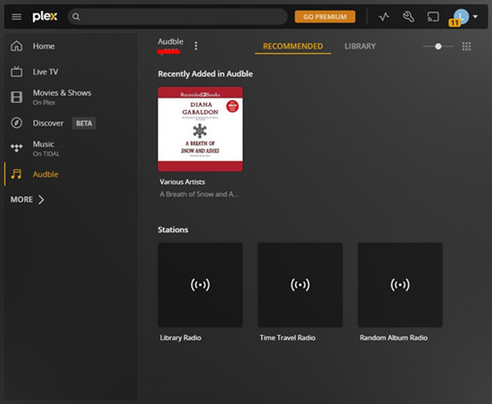 plex add audible files