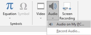 add audio to powerpoint