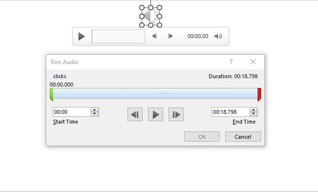 powerpoint trim audio