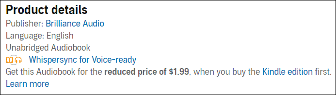 product details