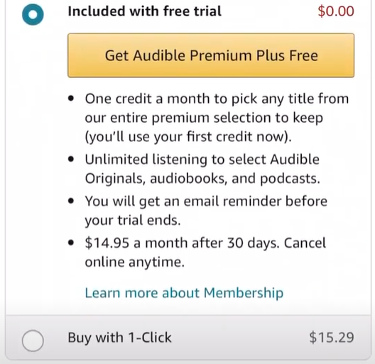 purchase audible ios