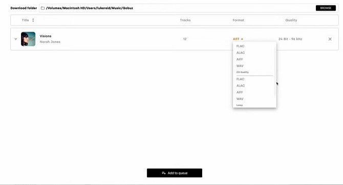 qobuz downloader settings