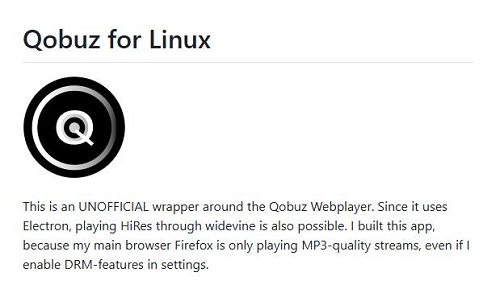 qobuz linux snap package