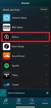 qobuz wiim pro