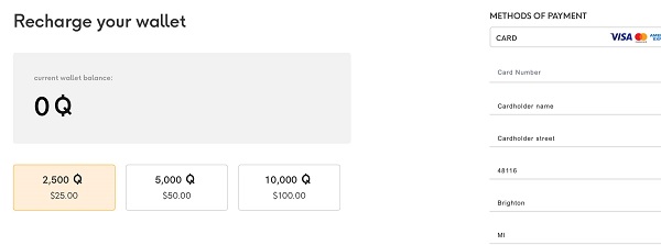 recharge qobuz wallet
