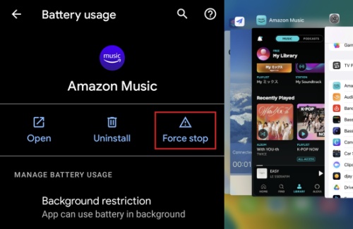 restart amazon music subscription