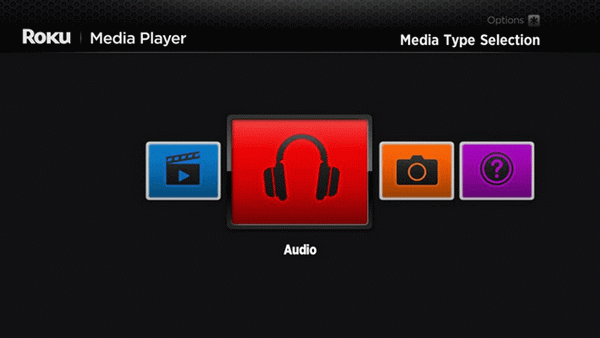 play audio files on roku