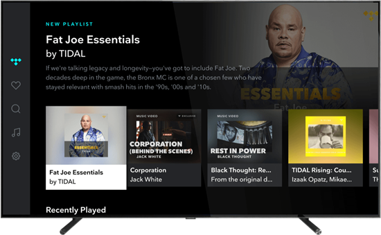 samsung tv tidal app