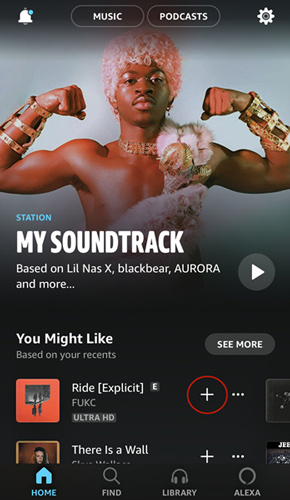 save amazon music to iphone