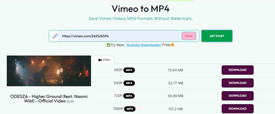 savenet vimeo mp3 converter