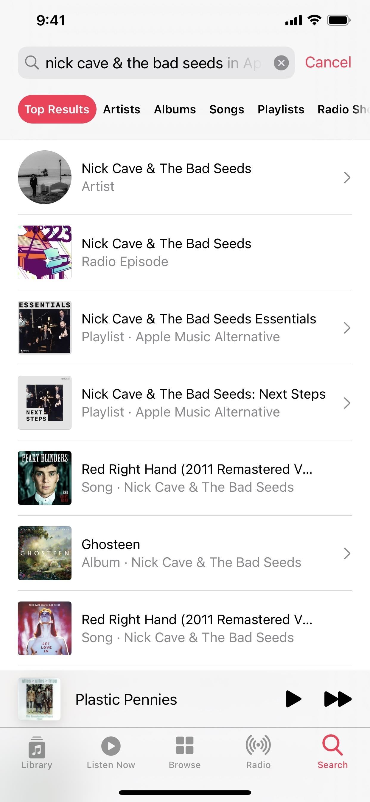 apple music search