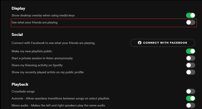 see friendd listening history on spotify