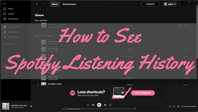 see spotify listening history