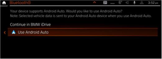 select android auto in bmw