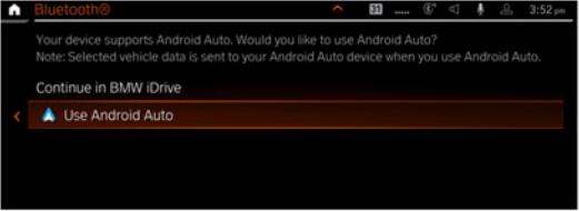 select android auto in bmw