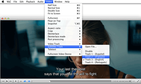 keep subtitles in VLC Media Player