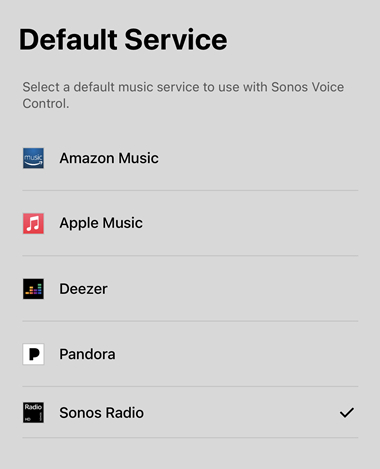 set spotify as default music player sonos