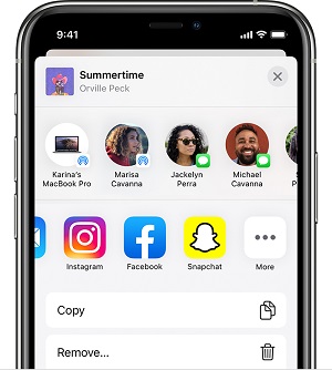 share apple music to snapchat
